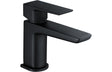 Matt Black Small Basin Mixer Tap Tap With Click Clack Waste - Prystine Auroa