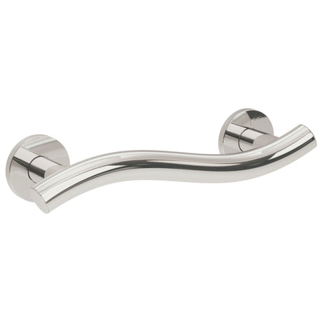 Bathex Yardley Wavy Stainless Steel Grab Rail 300mm - Mirror Polish - 19030MP