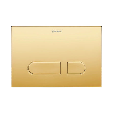 Duravit DuraSystem Dual Flush Mechanical Actuator Plate for WC A1 217 x 10 x 147mm - Polished Gold - WD5001341000