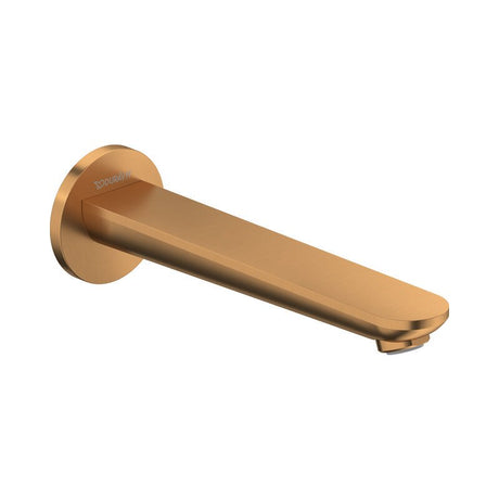 Duravit Wave Wall Mounted Bath Spout  - Brushed Bronze - WA5240010004