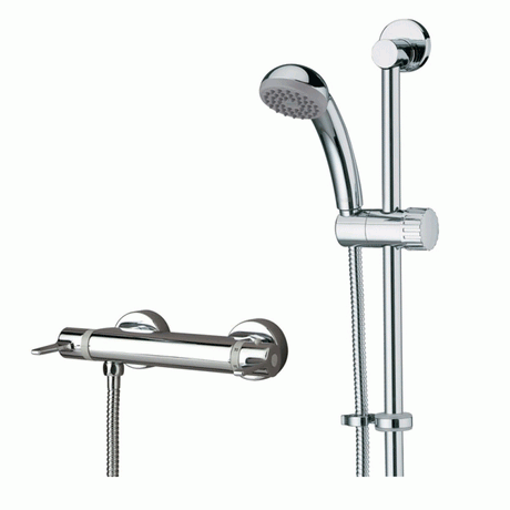 Bristan Design Utility FastFit Lever Bar Mixer Shower with Shower Kit 