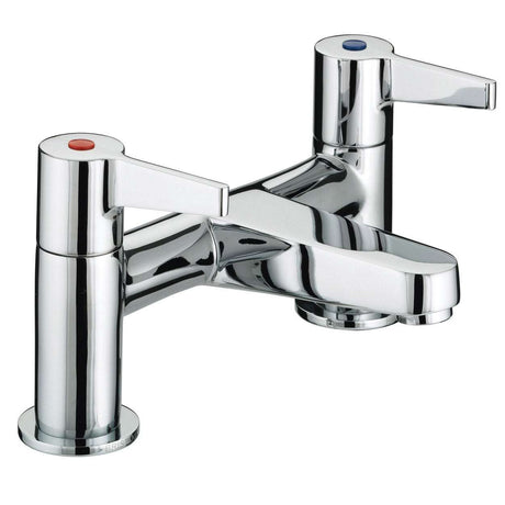 Bristan Design Utility Lever Modern Bath Filler Tap - Chrome Plated - 