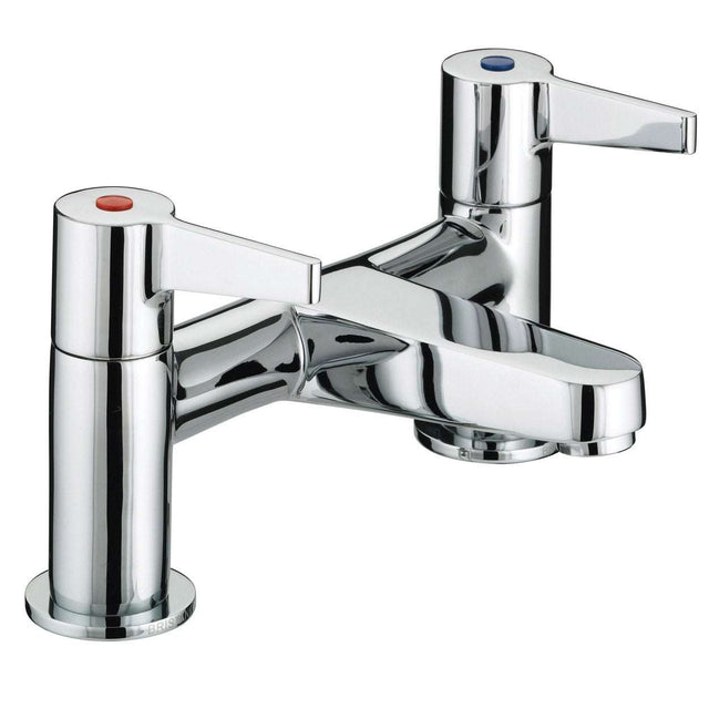 Bristan Design Utility Lever Modern Bath Filler Tap - Chrome Plated - 