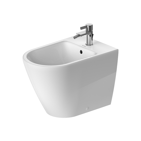 Duravit D - Neo Back to Wall Ceramic 370mm Wide Floorstanding Bidet - White - 2295103200 - TAP 'N' SHOWER