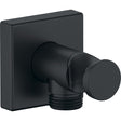 Duravit Square Wall Outlet Valve 55 x 102 x 55mm - Matt Black - UV0630010046