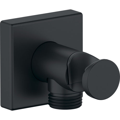 Duravit Square Wall Outlet Valve 55 x 102 x 55mm - Matt Black - UV0630010046