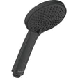 Duravit Round 120mm Hand Shower with Silicone Nozzles - Matt Black - UV0650015046