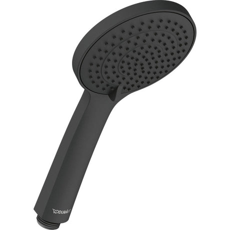 Duravit Round 120mm Hand Shower with Silicone Nozzles - Matt Black - UV0650015046