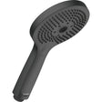 Duravit Round 120mm Hand Shower with Silicone Nozzles - Matt Black - UV0650017046