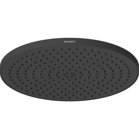 Duravit Round 230mm Showerhead with Silicone Nozzles - Matt Black - UV0660017046