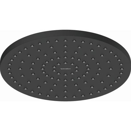 Duravit Round 250mm Showerhead with Silicone Nozzles- Matt Black - UV0660018046