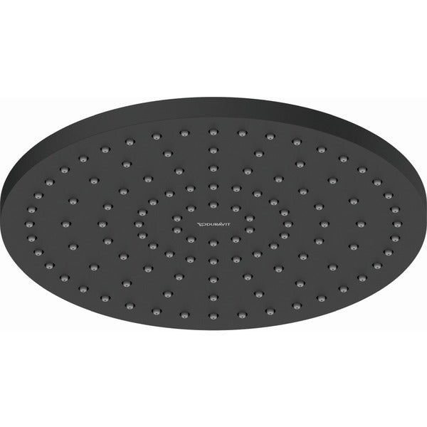 Duravit Round 250mm Showerhead with Silicone Nozzles- Matt Black - UV0660018046