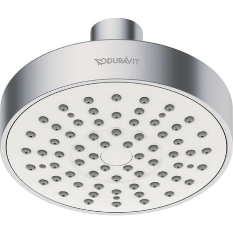 Duravit Round 100mm Showerhead with Silicone Nozzles - Chrome - UV0660022010