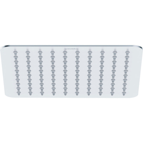 Duravit 200mm Square Showerhead with Silicone Nozzles - Chrome - UV0660030010