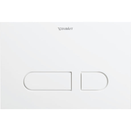 Duravit DuraSystem Dual Flush Mechanical Actuator Plate for WC A1 217 x 10 x 147mm - White - WD5001011000