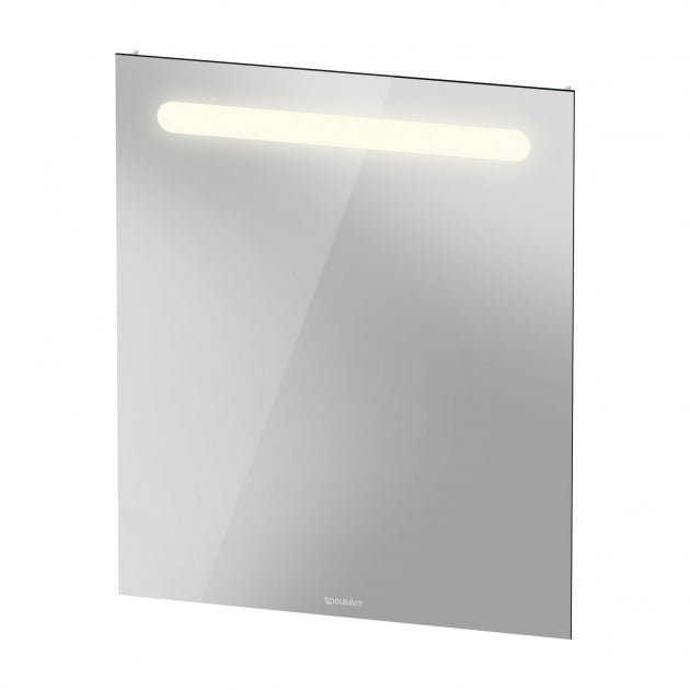 Duravit No.1 LED Bathroom Mirror 700mm x 600mm - Matt White - N17951000000000 - TAP 'N' SHOWER