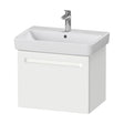 Duravit No.1 Wall Hung 1Drawer Vanity Unit 650mm Wide - Matt White - N14382018180000