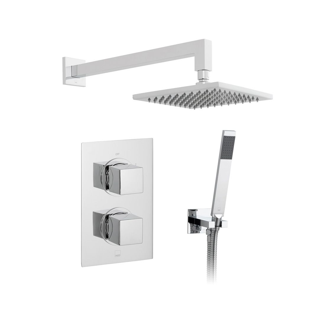 Vado Mix 2 Outlet Thermostatic Shower Package Including Mini Shower Kit - Chrome - DX-172251-MIX-CP