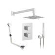 Vado DX Three Outlet Square Thermostatic Shower Set - Chrome - DX-173252-MIX-CP