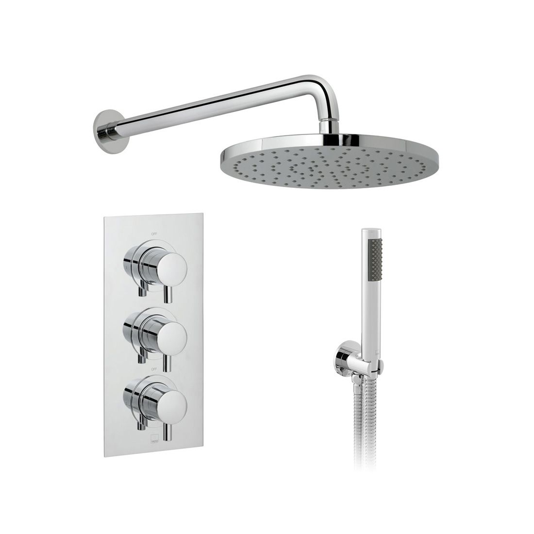 Vado Celcius 2 Outlet Thermostatic Shower Package - Chrome - DX-174251-CELSQ-CP