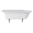 Burlington Hampton White Freestanding Left Hand Shower Bath No Tap Holes 1690 x 750mm - E13