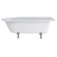 Burlington Hampton White Freestanding Right Hand Shower Bath No Tap Holes 1690 x 750mm - E14