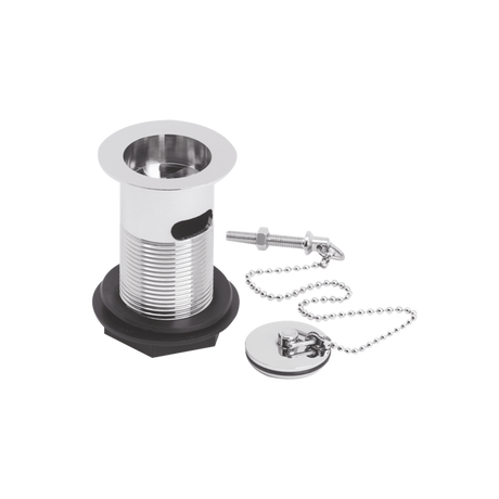 Nuie Wastes & Extras Chrome Contemporary Basin Waste with Plug And Cha