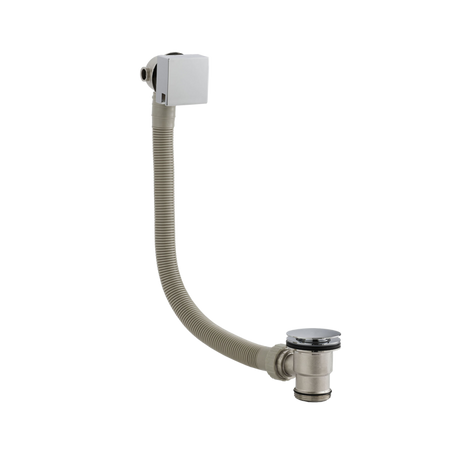 Nuie Wastes & Extras Chrome Contemporary Freeflow Bath Filler - E317