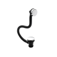 Nuie Top Bath Waste Easy Clean Press with Minimalist Overflow - Chrome