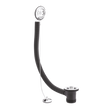 Nuie Overflow Brass Plug and Ball Chain With Retainer Bath Waste - Chr