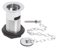 Nuie Brass Plug and Link Chain Basin Waste Chrome - Slotted - E353