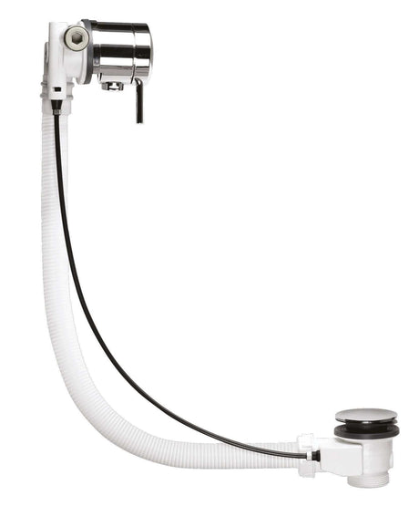 Nuie Freeflow Bath Filler with Pop Up Overflow Waste - Chrome - E358
