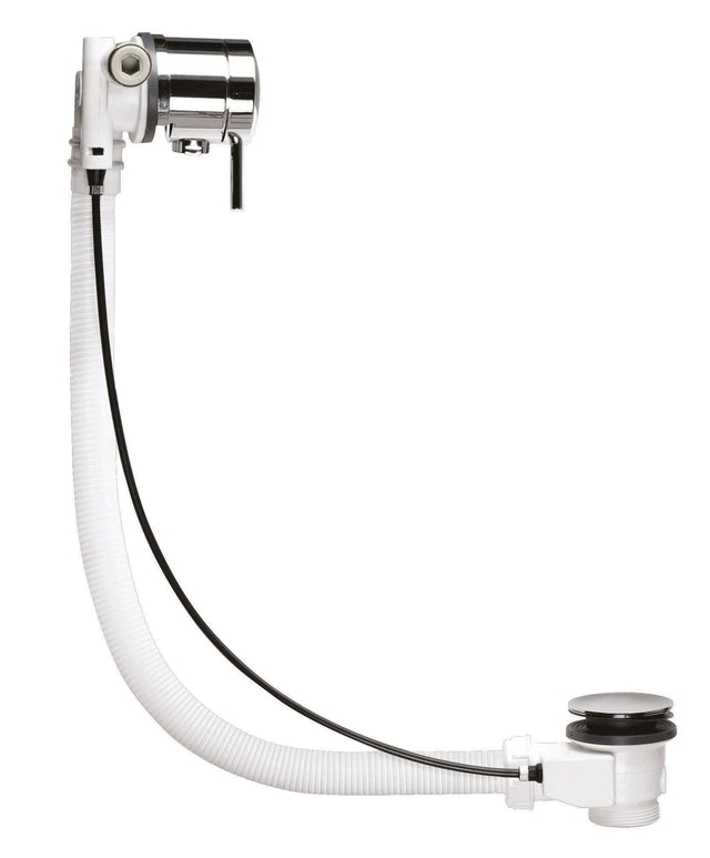 Nuie Freeflow Bath Filler with Pop Up Overflow Waste - Chrome - E358