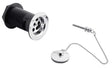 Nuie Brass Plug and Chain Ball Basin Waste Chrome - Slotted - E395