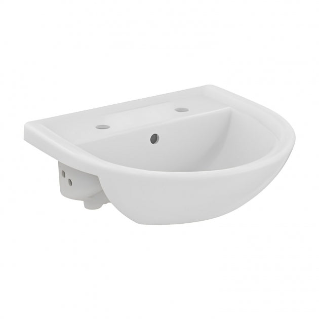 Armitage Shanks Sandringham 21 2 Tap Holes Pedestal Basin 500mm - White - E896101