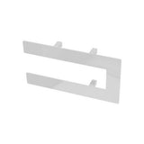 Eastbrook Addington Type10 Double Flat Style Towel Hanger 292mm - Gloss White - 91.0099 - TAP 'N' SHOWER