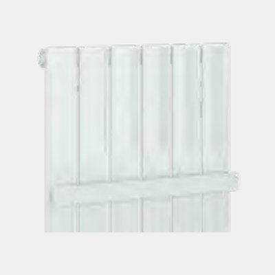 Eastbrook Addington Type10 Single Flat Style Towel Hanger 514mm - Gloss White - 91.0082 - TAP 'N' SHOWER