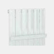 Eastbrook Addington Type10 440mm Single Flat Style Towel Hanger - Gloss White - 91.0081 - TAP 'N' SHOWER