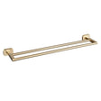 Eastbrook Asti Wall Mounted Double Towel Rail - Brushed Brass - 52.455 - TAP 'N' SHOWER