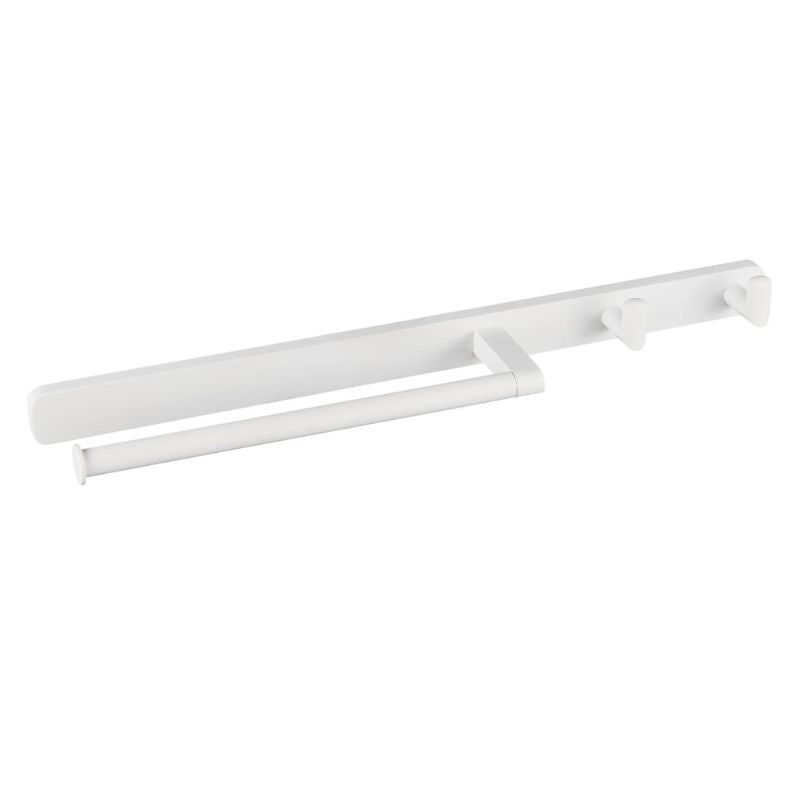 Eastbrook Asti Wall Mounted Towel Ring & Double Hook - Matt White - 52.461 - TAP 'N' SHOWER