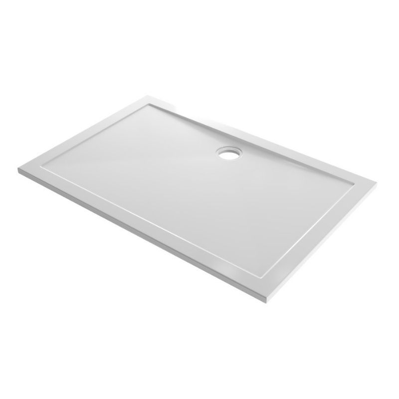 Eastbrook Corsair Anti - Slip Rectangular Shower Tray 1600mm x 800mm - White - 159.1123 - TAP 'N' SHOWER
