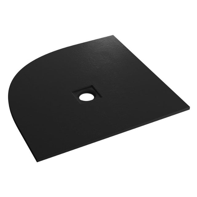 Eastbrook Crossland Slate Effect Quadrant Shower Tray 800mm x 800mm - Black - 159.3057 - TAP 'N' SHOWER