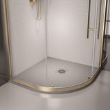 Eastbrook Crossland Slate Effect Quadrant Shower Tray 800mm x 800mm - Grey - 159.3058 - TAP 'N' SHOWER