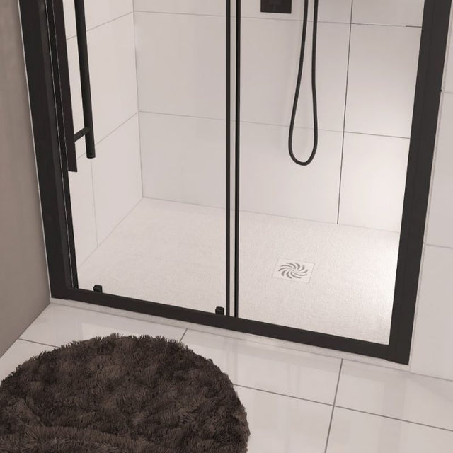 Eastbrook Crossland Slate Effect Rectangular Shower Tray 1400mm x 900mm - White - 159.3029 - TAP 'N' SHOWER