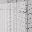 Eastbrook Fluted Left Hand Glass 6mm Straight Hinged Bath Screen 1400mm x 800mm - Chrome - 49.5101 - TAP 'N' SHOWER