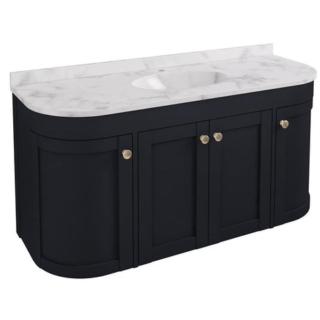 Eastbrook Hardwick Single Bowl Wall Hung Vanity Unit 1200mm - Anthracite - 36.2021 - TAP 'N' SHOWER