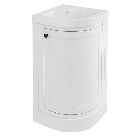 Eastbrook Hardwick Corner Vanity Unit 430mm - Matt White - 36.2026 - TAP 'N' SHOWER