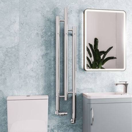 Eastbrook Portchester Designer Radiator 1200mm x 225mm - Chrome - 41.0718 - TAP 'N' SHOWER