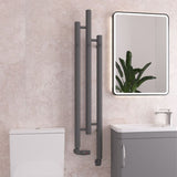 Eastbrook Portchester Designer Radiator 1200mm x 225mm - Matt Anthracite - 41.0716 - TAP 'N' SHOWER