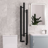 Eastbrook Portchester Designer Radiator 1200mm x 225mm - Matt Black - 41.0717 - TAP 'N' SHOWER
